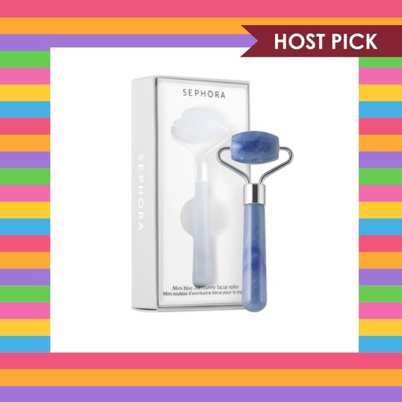 Sephora Mini Blue Aventurine De-Puffing Facial Roller - Picture 1 of 7